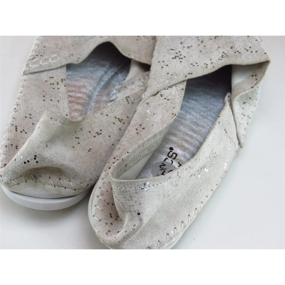 Aerobics Size 40‎ Ballet Shoes Gray Leather Women M